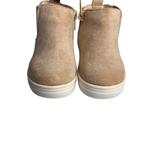 First Steps, Baby Shoes Boots, Chelsea Pull On/Zip Elastic Ankle Tan - Picture 2 of 6